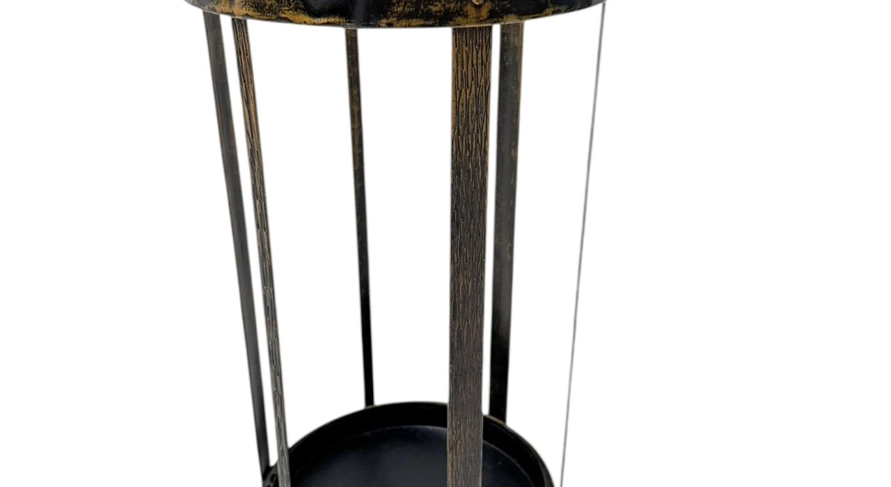 Vienna Secession Patinated Metal Umbrella Stand, 1900s